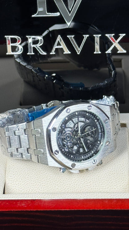 AP Silver Black Dial
